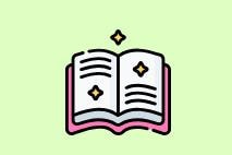 Colorful open-book illustration for storytelling